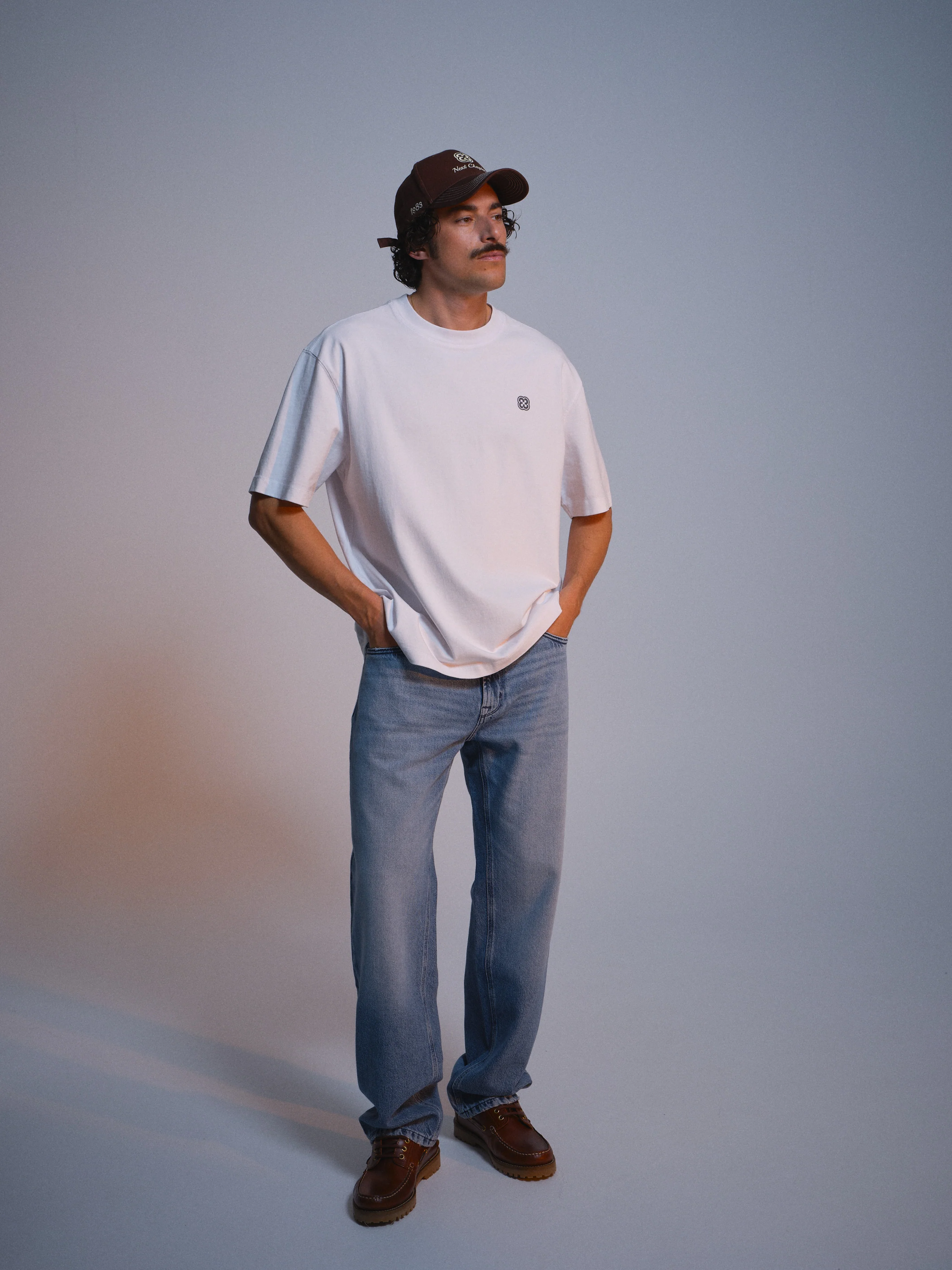 GABlegin Wix Chap Boxy Hour SS T-Shirt - White - Image 4
