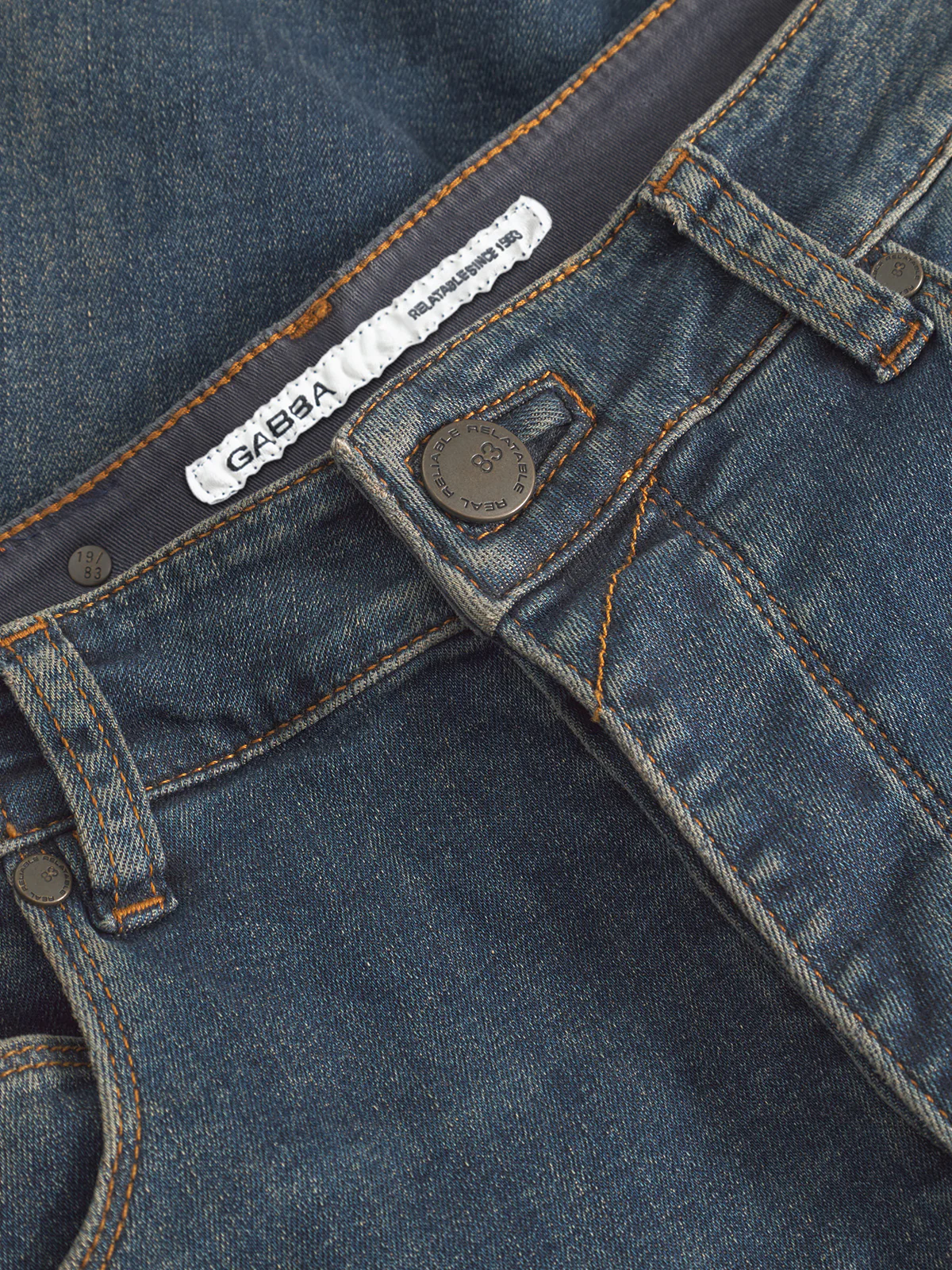 GABrey K3606 Mid Blue Jeans - Mid Blue Denim - Image 5