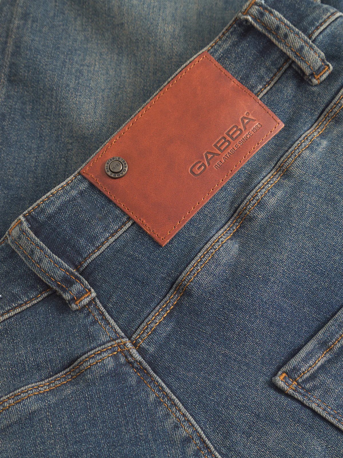 GABrey K3606 Mid Blue Jeans - Mid Blue Denim - Image 6